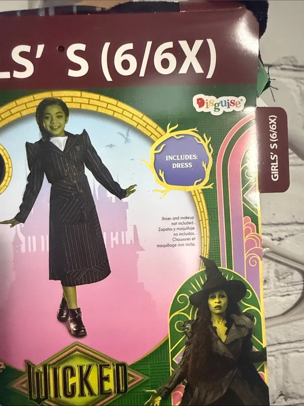 Disguise Wicked Elphaba Girls' Costume Dress Halloween small
